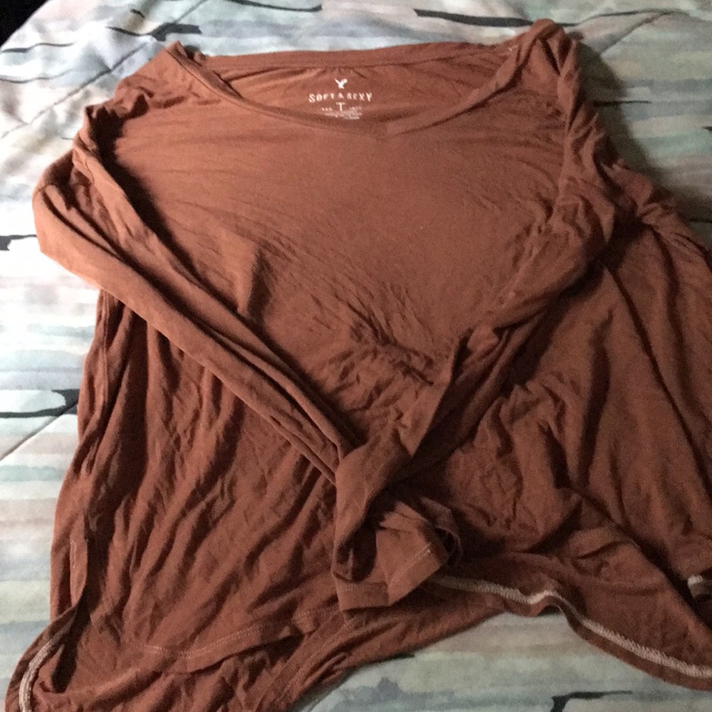 American Eagle Soft and Sexy Long Sleeve V-neck
